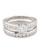 Ring 2.08ctw Lab-Grown Diamond Wedding Band Set