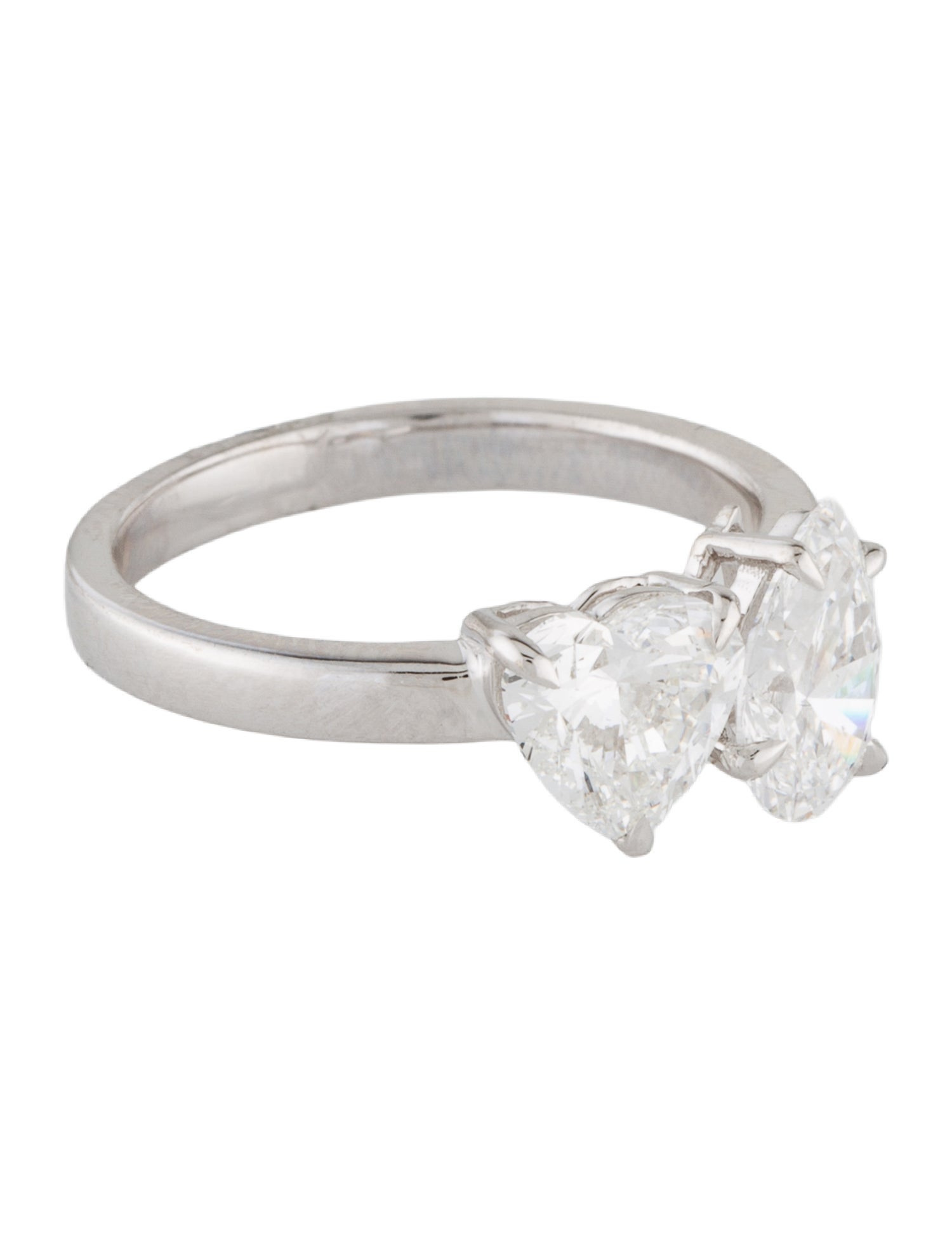 Ring 14K 2.00ctw Lab-Grown Diamond Toi Et Moi Cocktail Ring