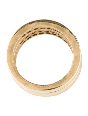 Ring 14K Ruby, Sapphire & Emerald Stacking Band Set