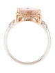 Ring 14K 2.85ct Morganite & Diamond Cocktail Ring