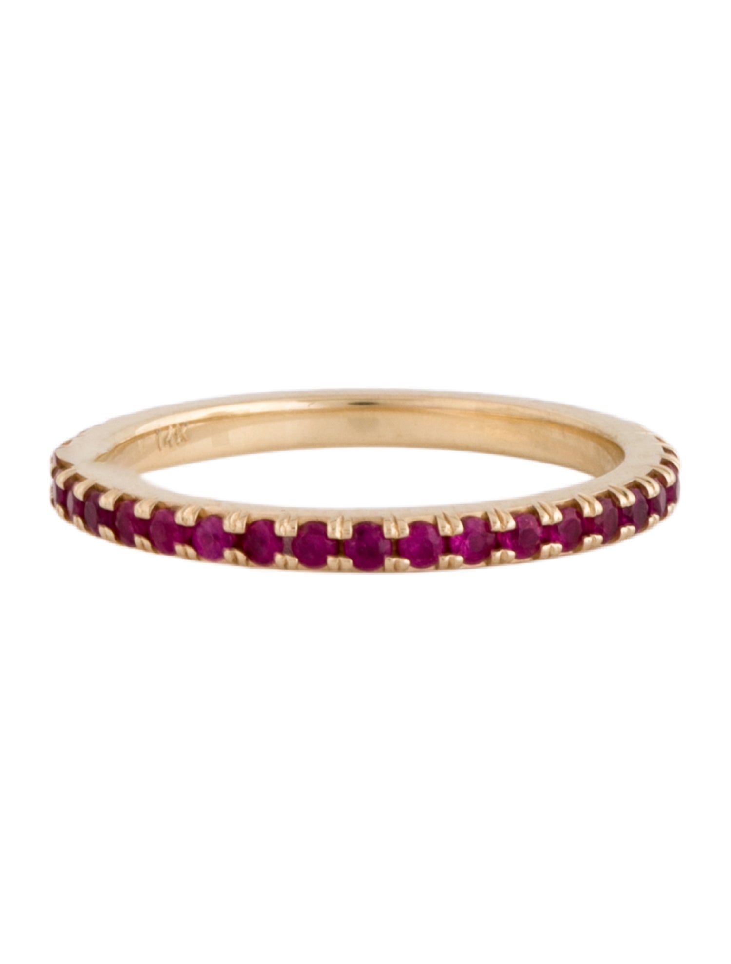 Ring 14K Ruby Eternity Band