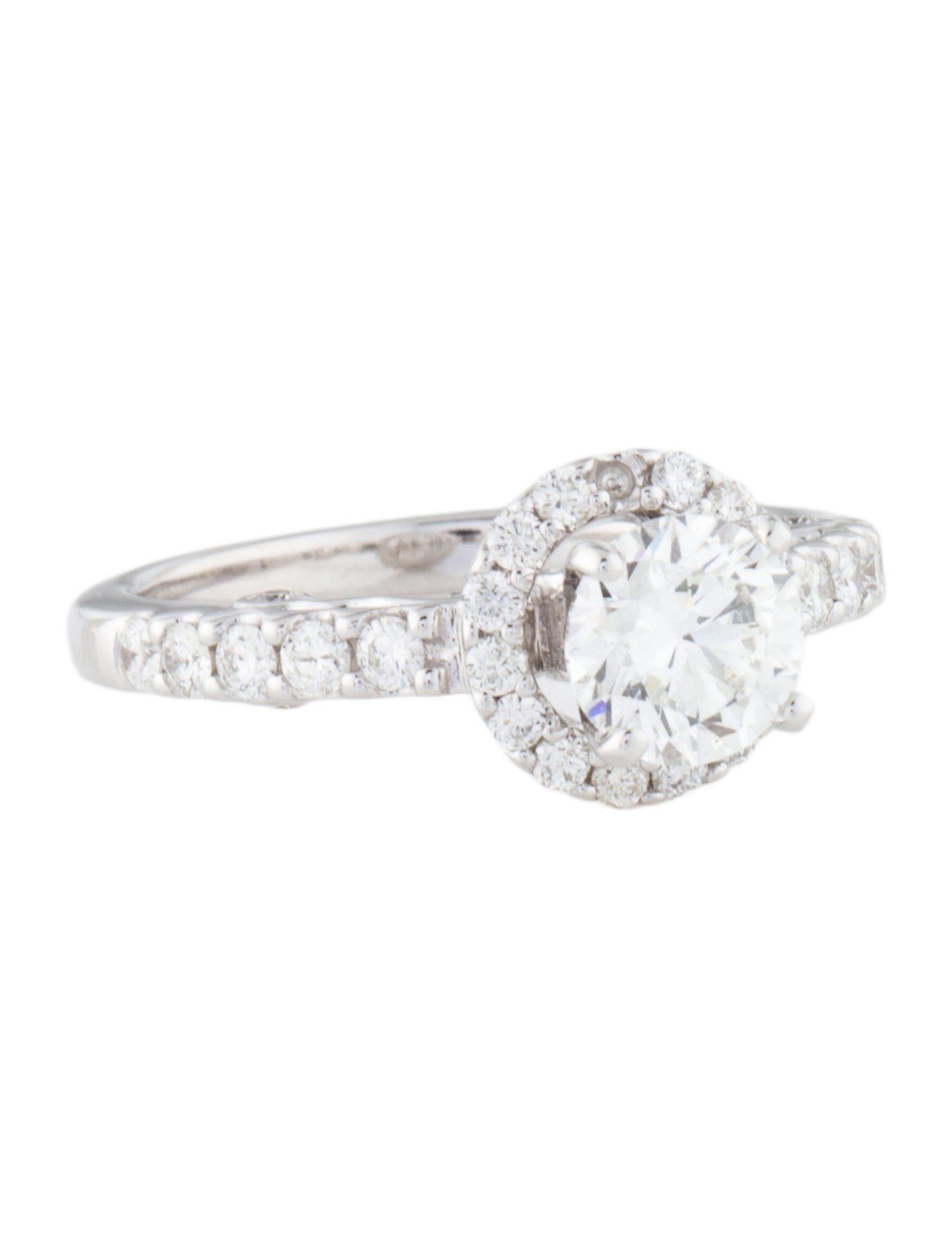 Ring 14K Lab-Grown Diamond & Diamond Engagement Ring