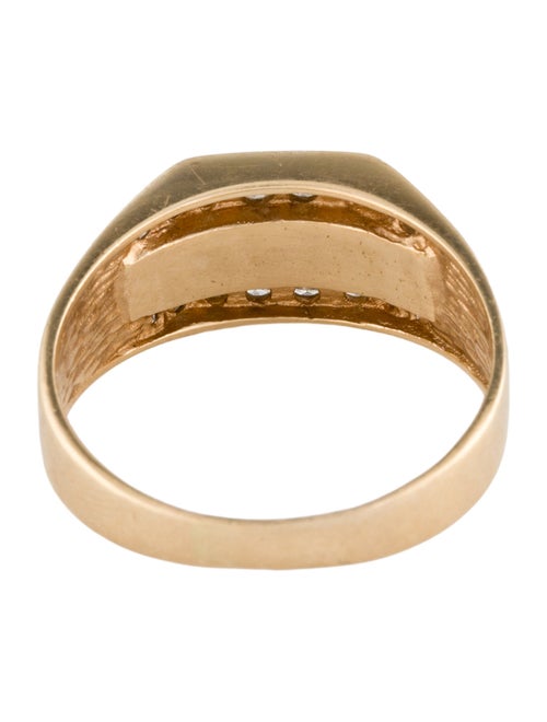 Ring 14K Onyx & Diamond Signet Ring