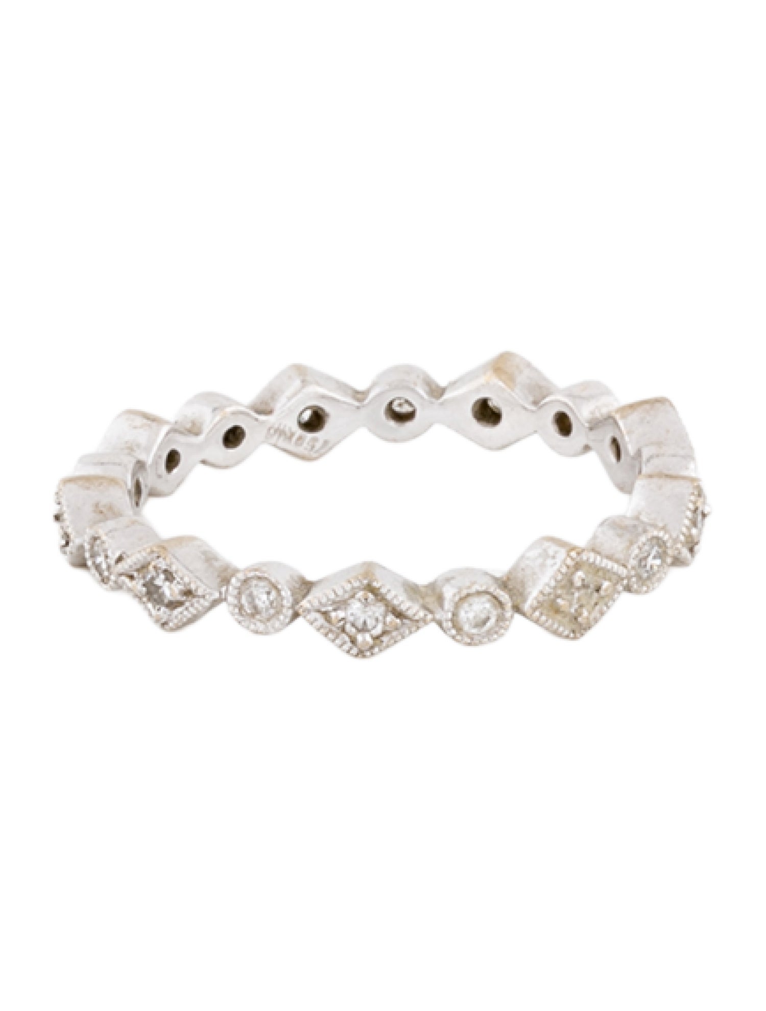 Ring 18K Diamond Geometric Eternity Band