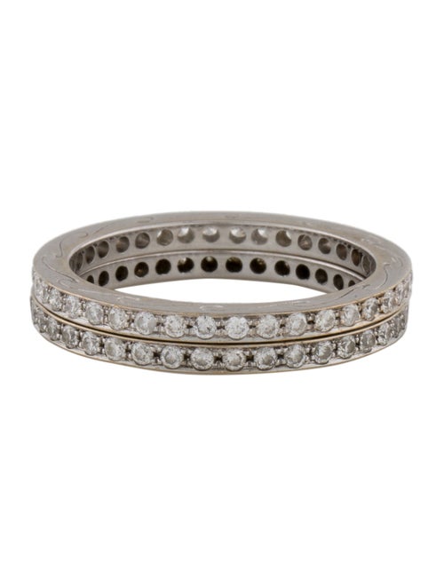Ring 18K Diamond Set of 2 Eternity Band Ring