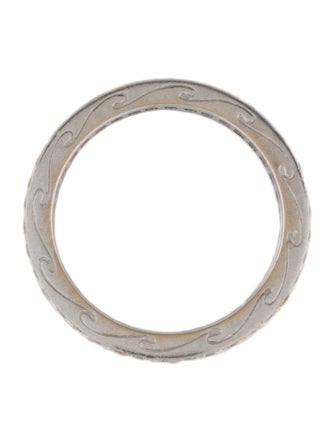 Ring 18K Diamond Set of 2 Eternity Band Ring