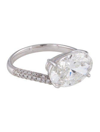 Ring 18K 4.44ctw Lab-Grown Diamond East-West Cocktail Ring