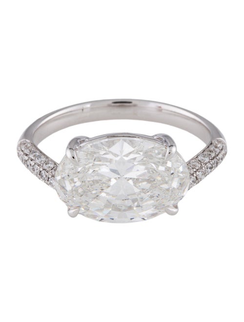 Ring 18K 4.44ctw Lab-Grown Diamond East-West Cocktail Ring