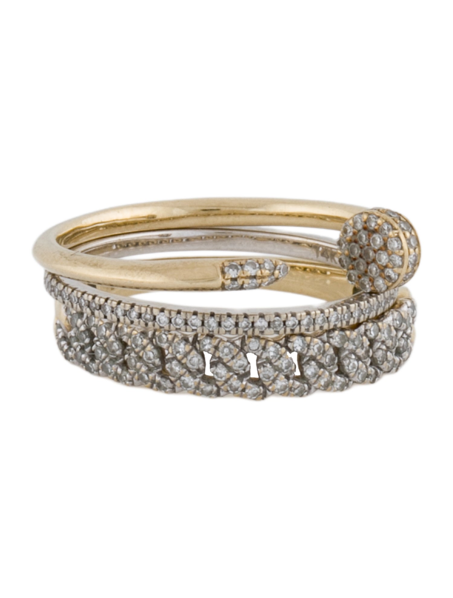 Ring 10K Diamond Three- Set