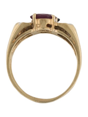 Ring 14K Ruby, Sapphire & Diamond Band Set