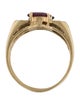 Ring 14K Ruby, Sapphire & Diamond Band Set