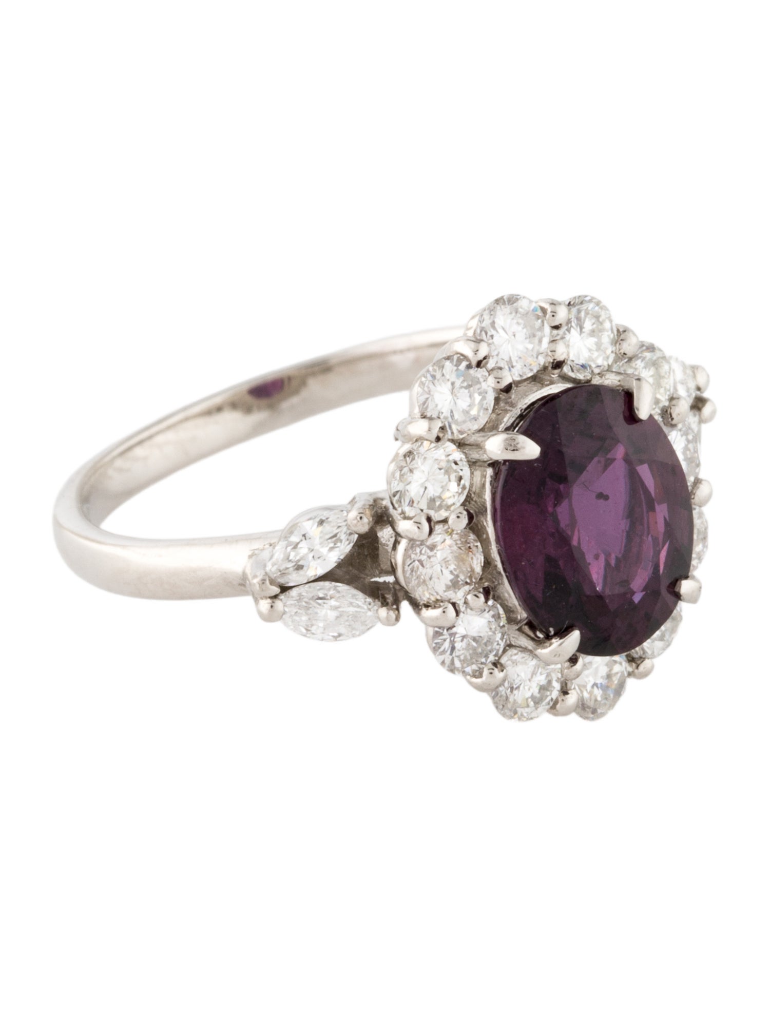 Ring Platinum 2.25ct Sapphire & Diamond Cocktail Ring