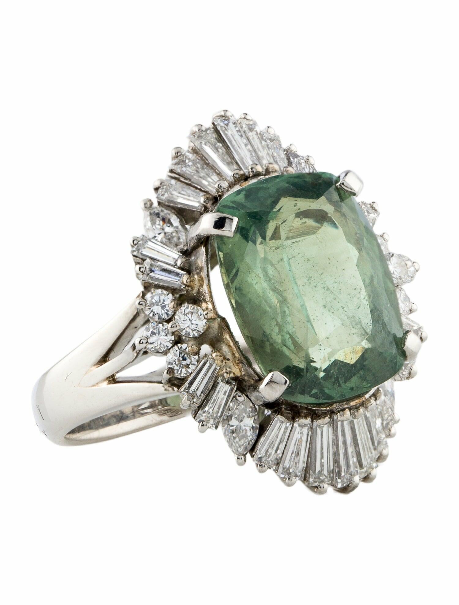 Ring Platinum 7.73ct Sri Lankan Alexandrite & Diamond Cocktail