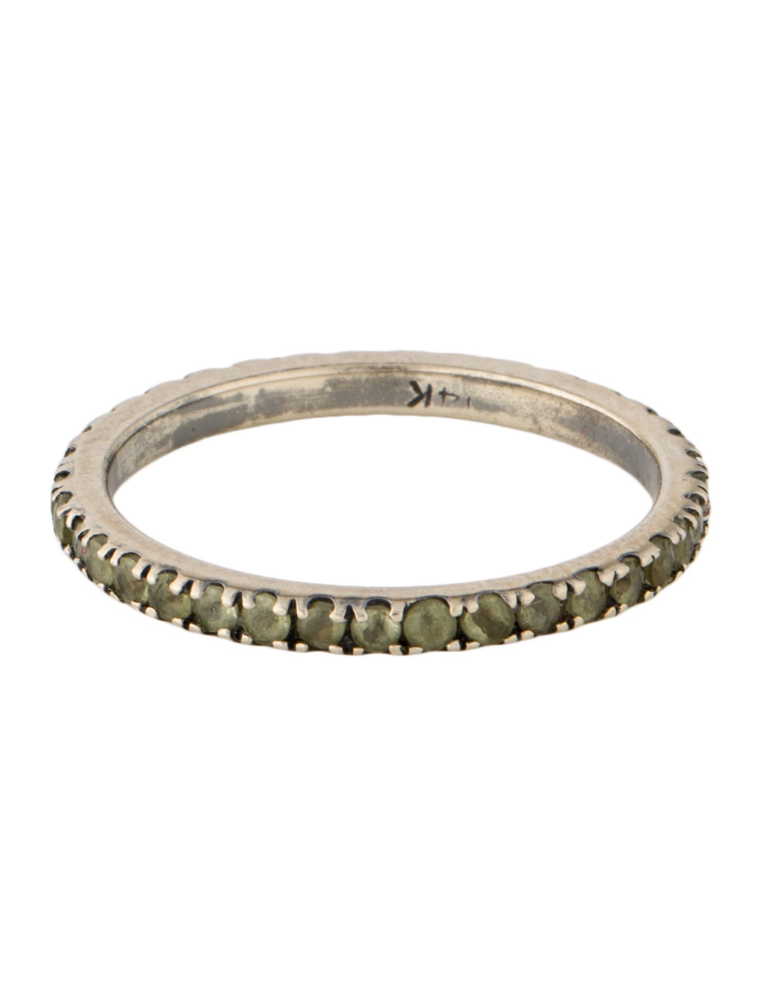 Ring 14K Peridot Eternity Band
