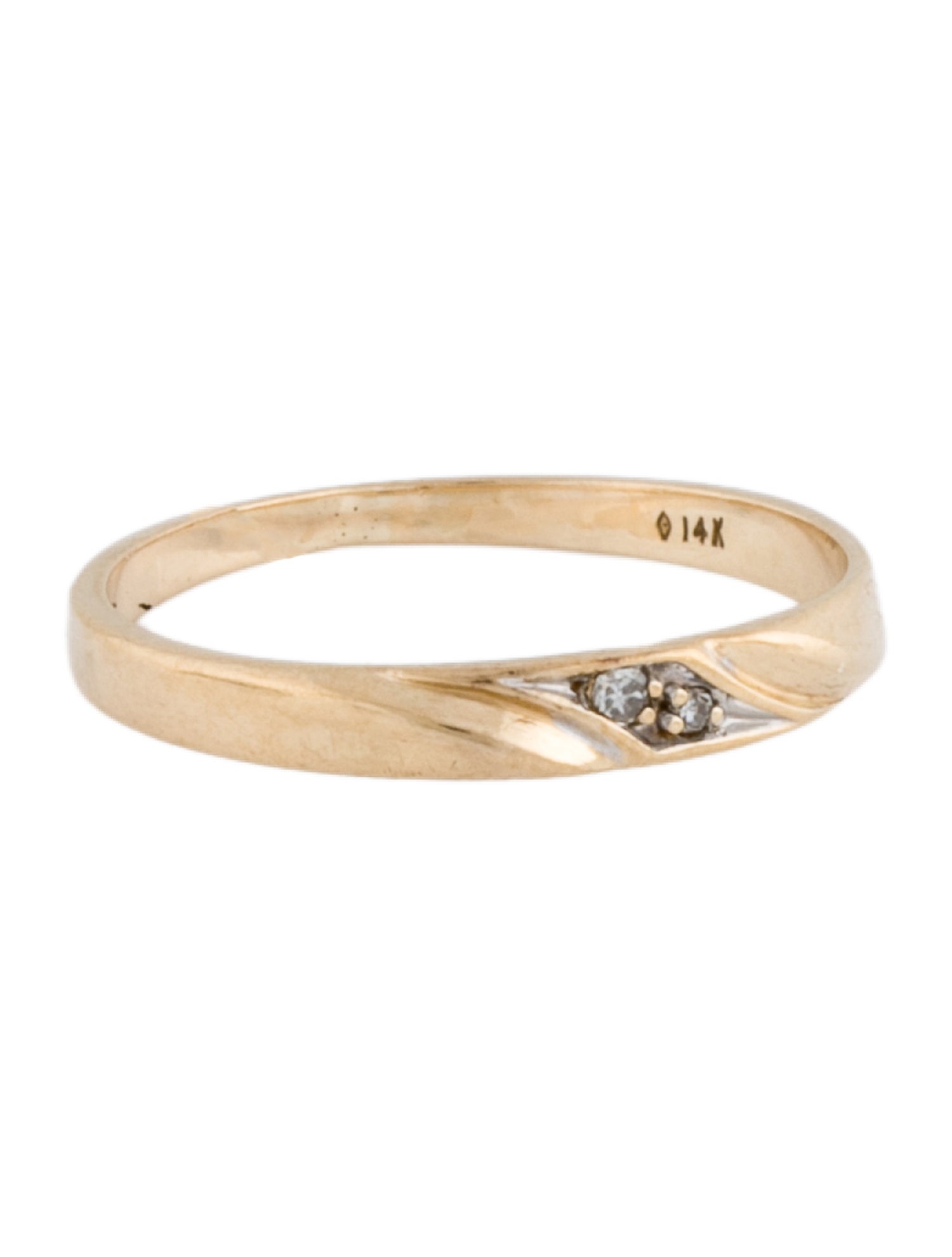 Ring 14K Diamond Stacking Band