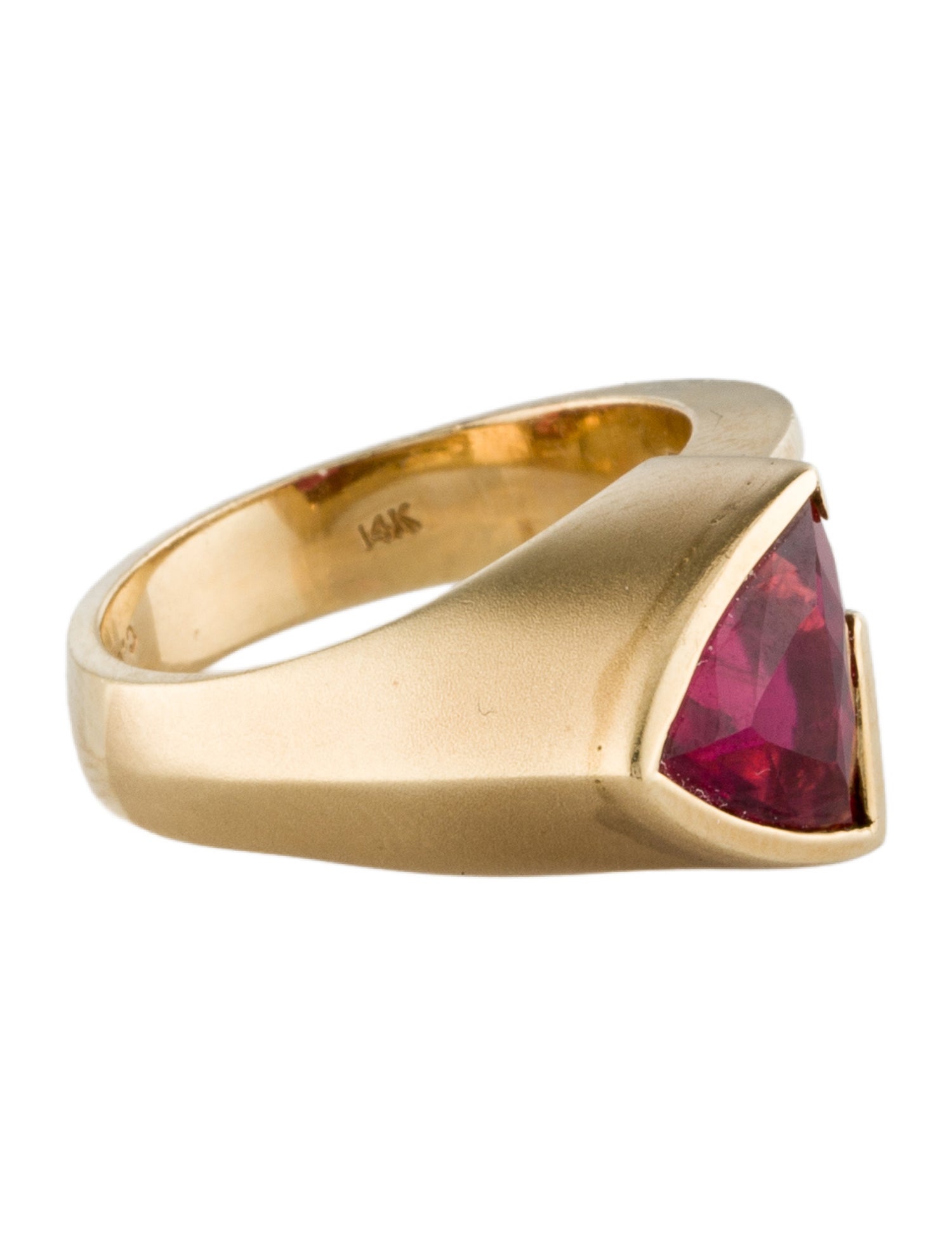 Ring 14K 3.63ct Tourmaline & Diamond Cocktail Ring