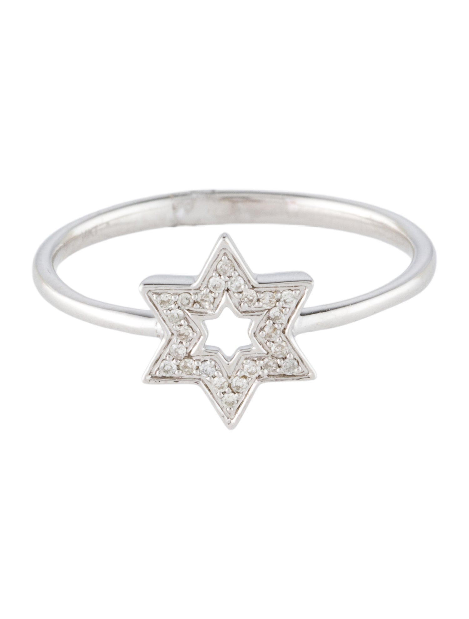 Ring 14K Diamond Star Cocktail Ring