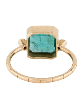 Ring 18K Emerald & Diamond Ring