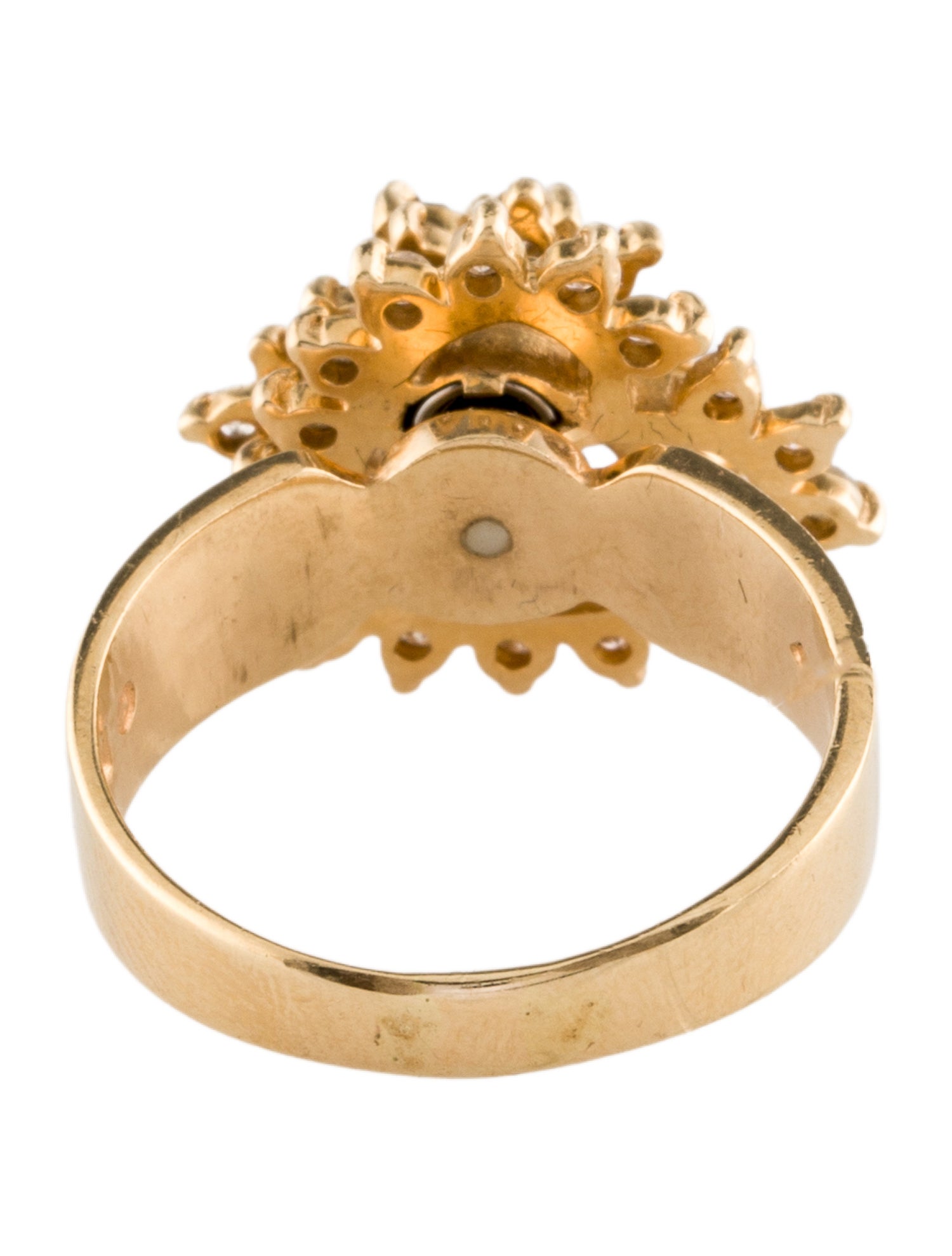 Ring 14K Diamond Heart Spinning Cocktail Ring