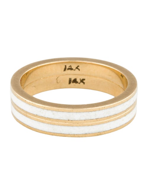 Ring 14K Enamel Stacking Band Set