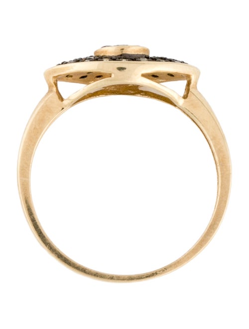 Ring 10K Ruby, Spinel, & Diamond Cocktail Ring