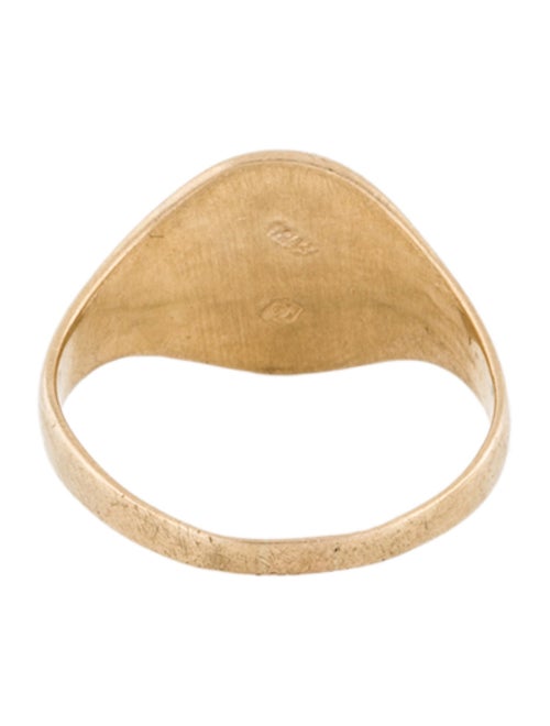 Ring 14K 'TRE' Signet Ring