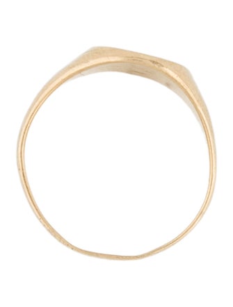 Ring 14K 'TRE' Signet Ring