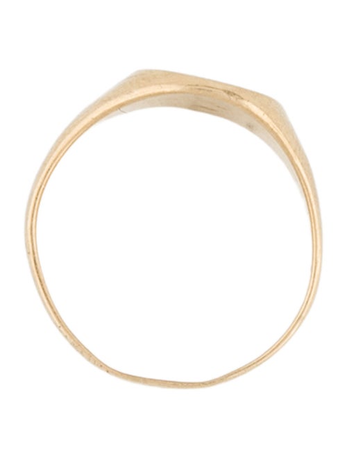 Ring 14K 'TRE' Signet Ring