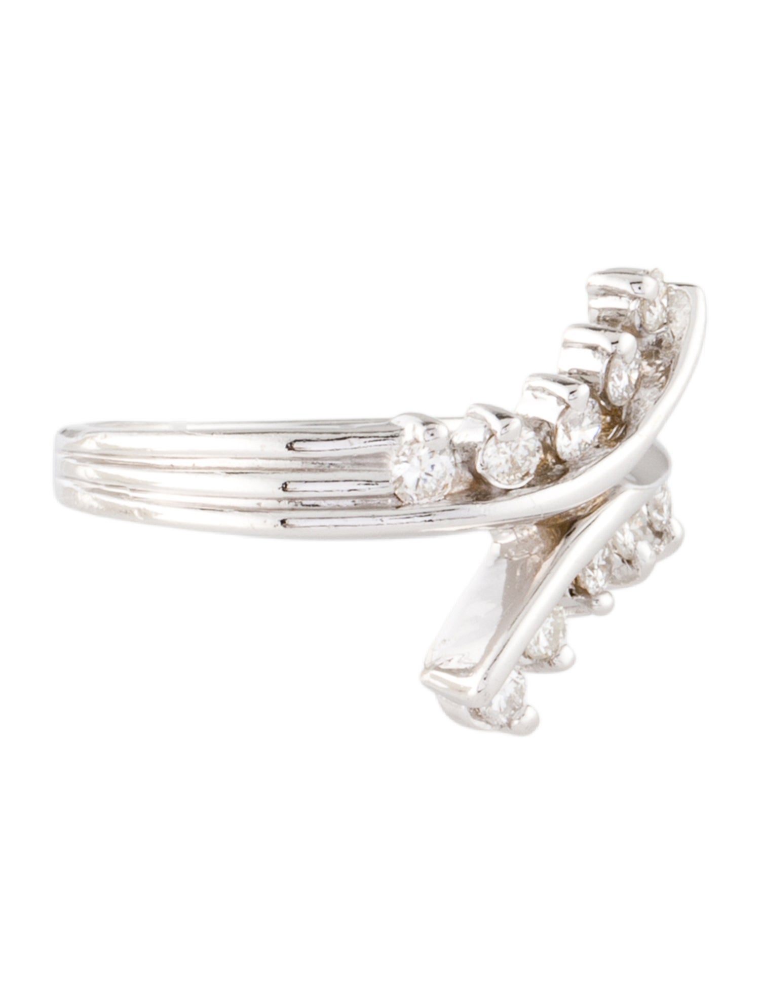 Ring 14K Diamond Bypass Ring