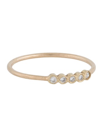 Zoë Chicco 14K Diamond Tiny Bezel Bar Ring