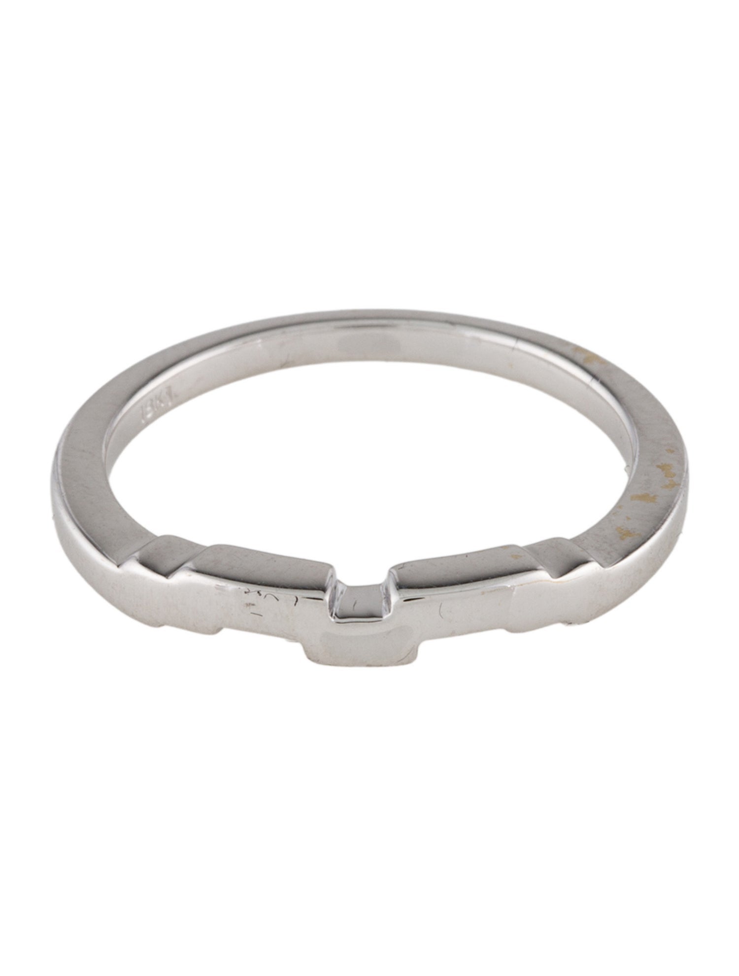 Ring 18K Notched Wedding Band