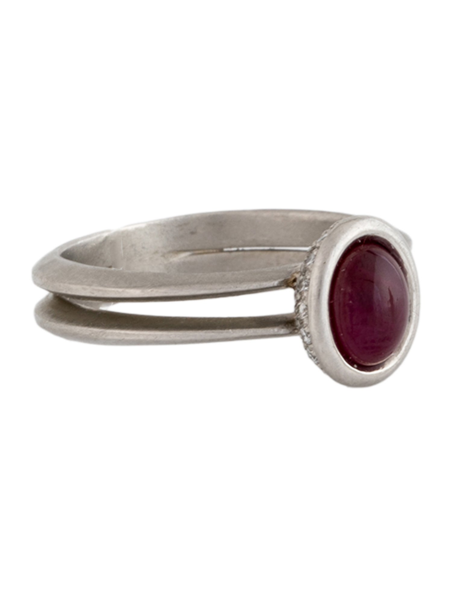 Ring Platinum Ruby & Diamond Cocktail