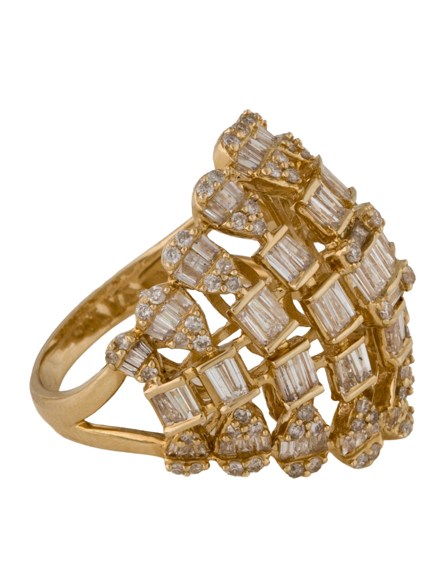 Ring 14K 2.06ctw Diamond Cocktail