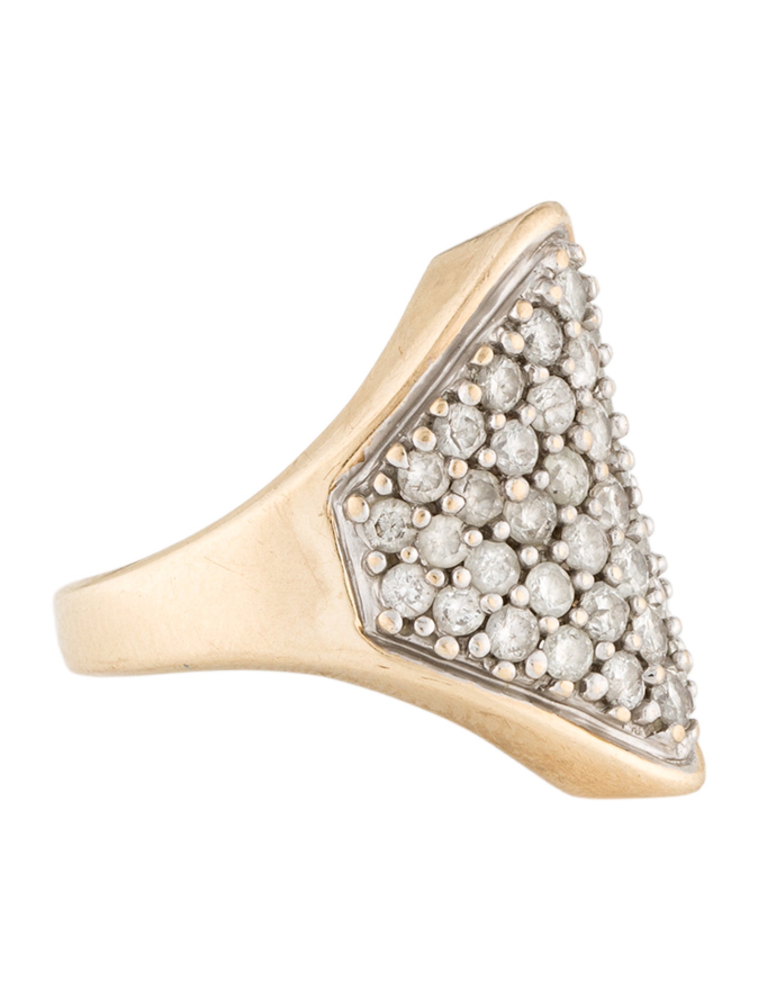 Ring 10K 2.12ctw Diamond Cocktail Ring