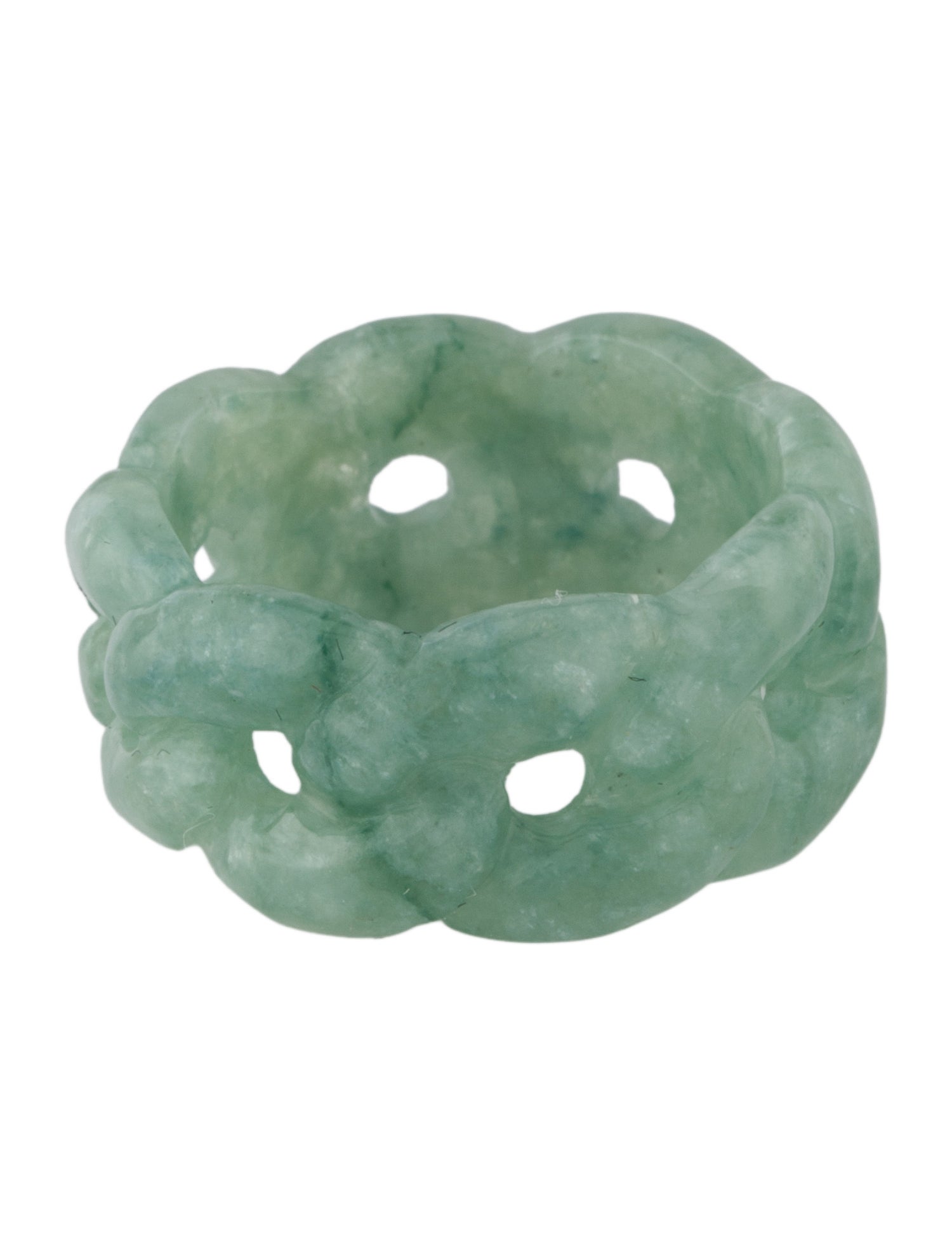 Ring Carved Jadeite Ring