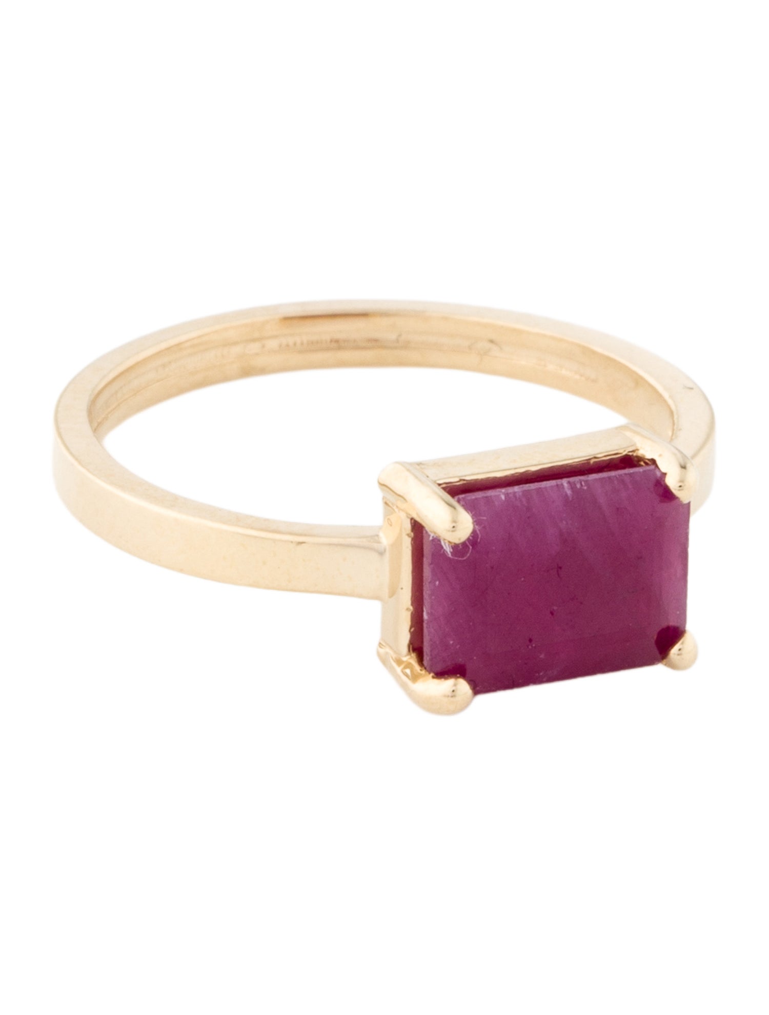 Ring 14K 1.39ct Ruby Cocktail Ring