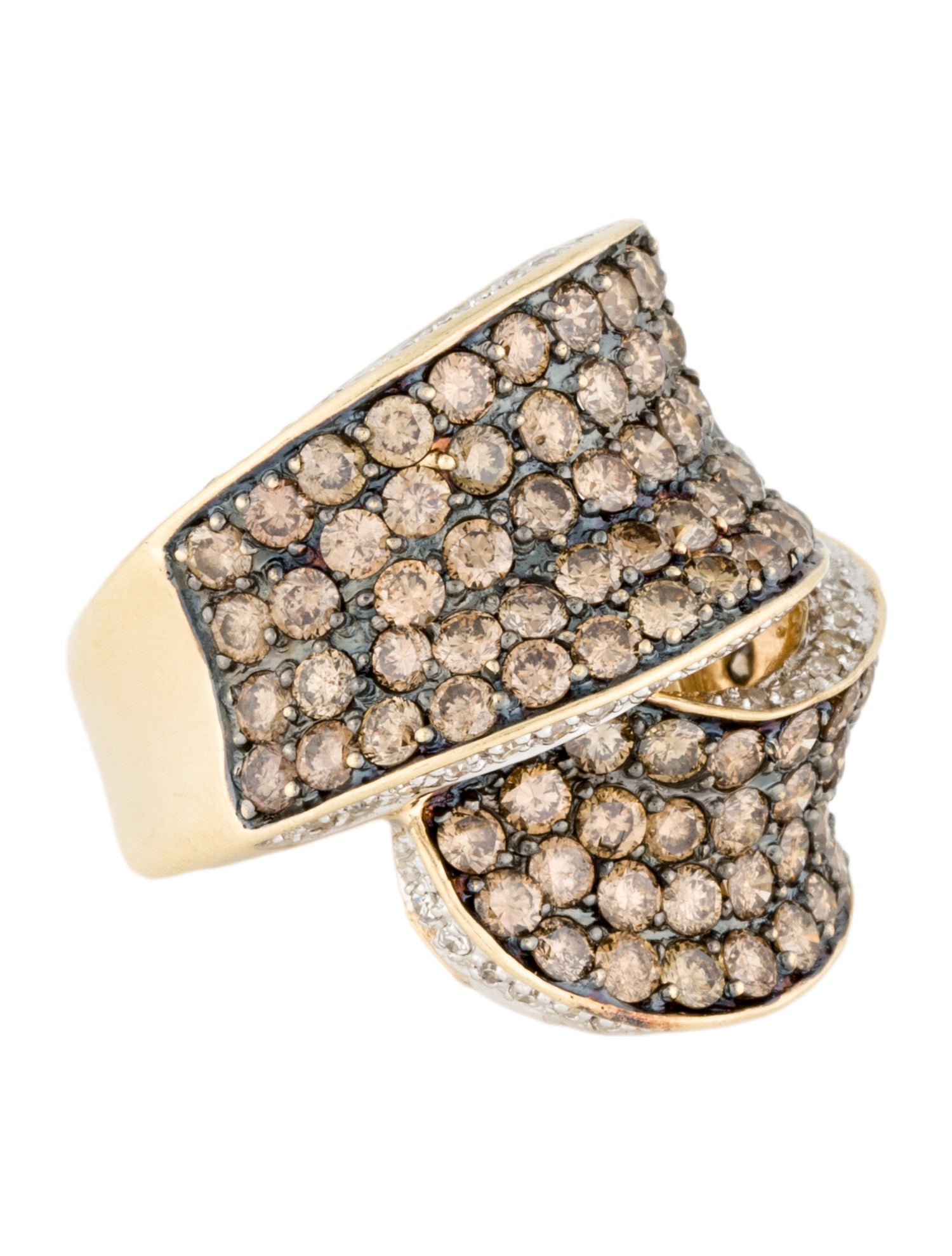 Ring 14K 4.79ctw Diamond Wrap Band