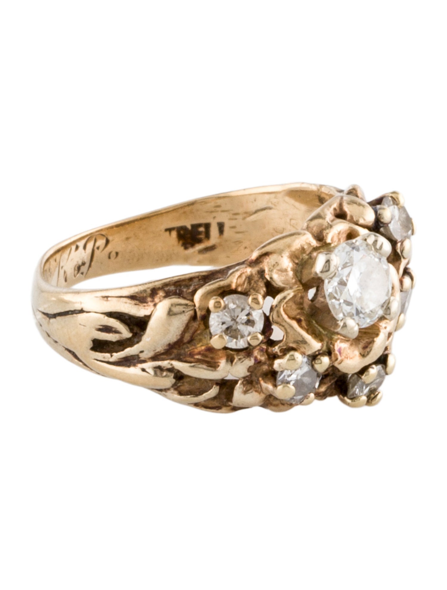 Ring 14K Diamond Cocktail Ring