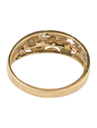 Ring 10K Diamond Star & Moon Ring Set