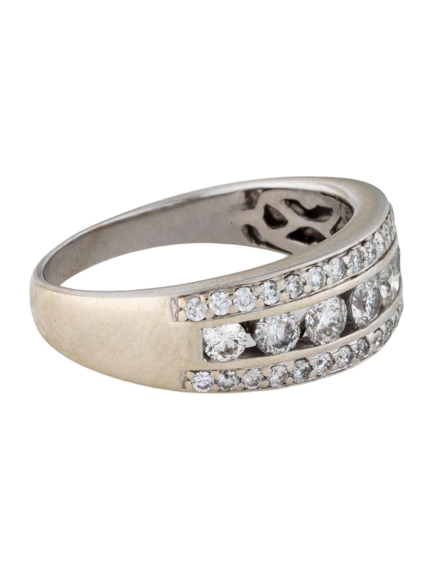 Ring 14K Diamond Wide Band