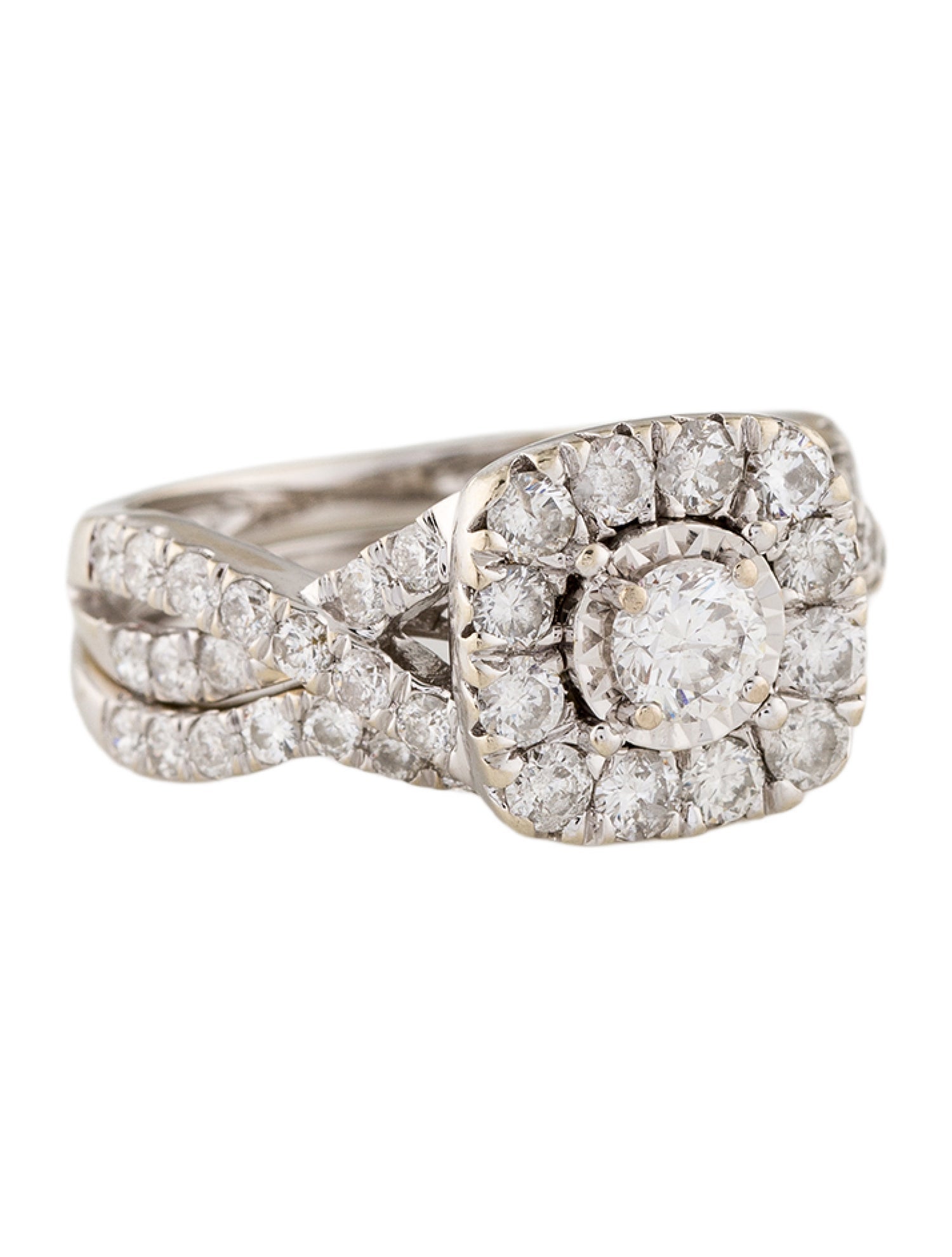 Ring 14K 1.76ctw Diamond Wedding Set