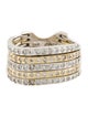Ring 14K Diamond Five-Row Band