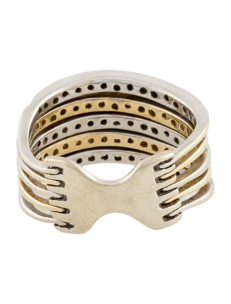 Ring 14K Diamond Five-Row Band