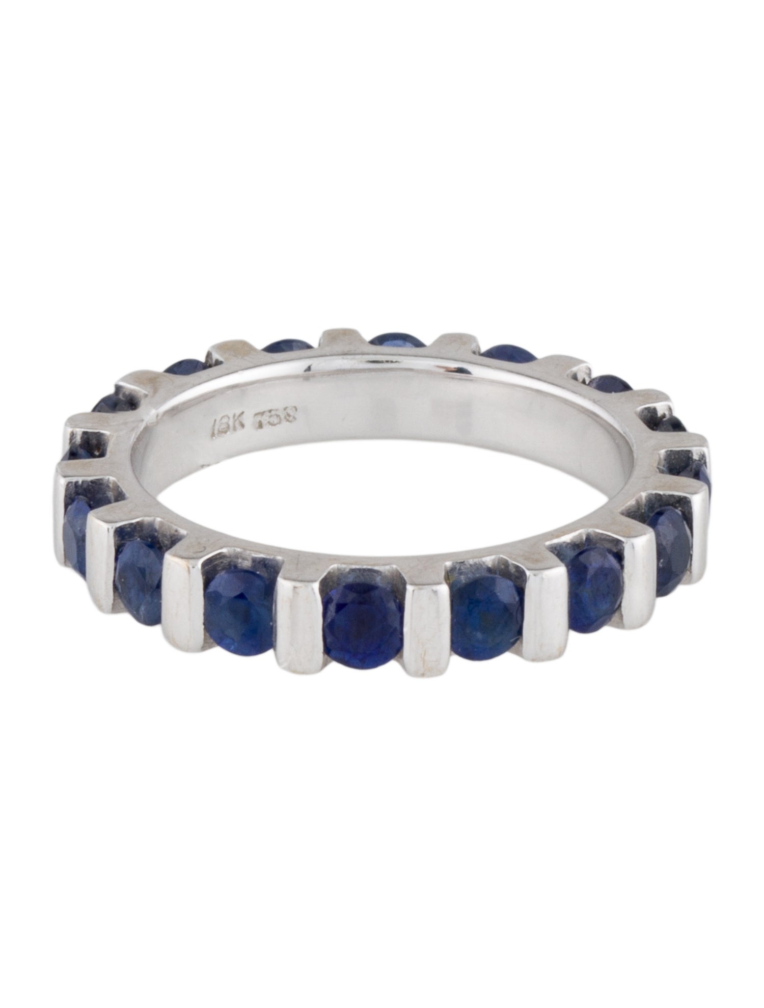 Ring 18K 1.87ctw Sapphire Eternity Band