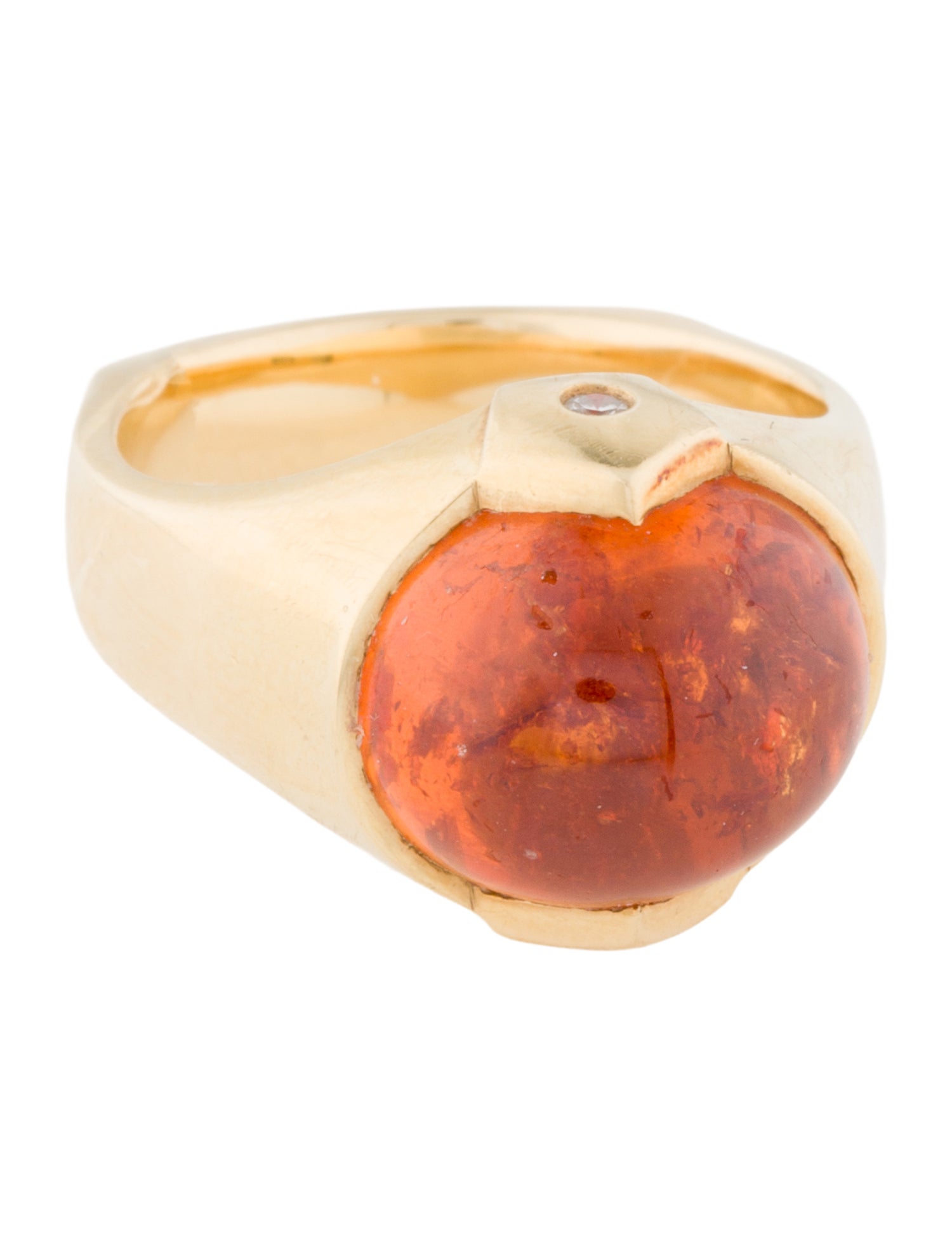 Ring Karen Bandy 18K Garnet & Diamond Cocktail