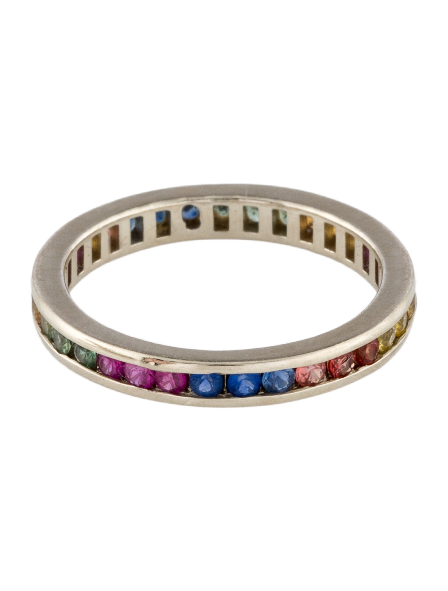 Ring 14K Sapphire & Ruby Band