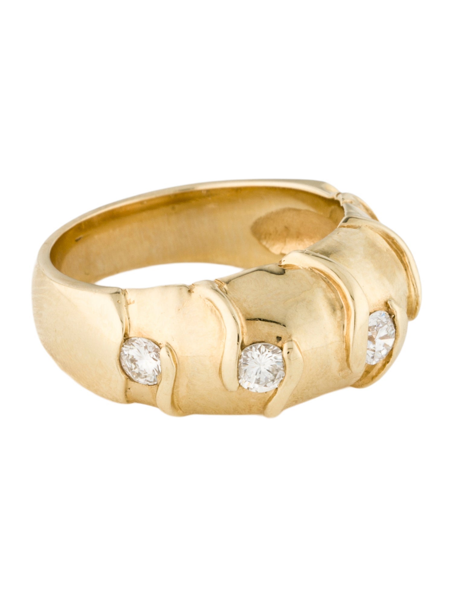 Ring 14K Diamond Dome Ring