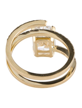 Ring 14K 2.83ctw Lab-Grown Diamond Wrap Cocktail Ring