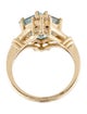 Ring 10K 3.34ct Topaz & Diamond Cocktail Ring