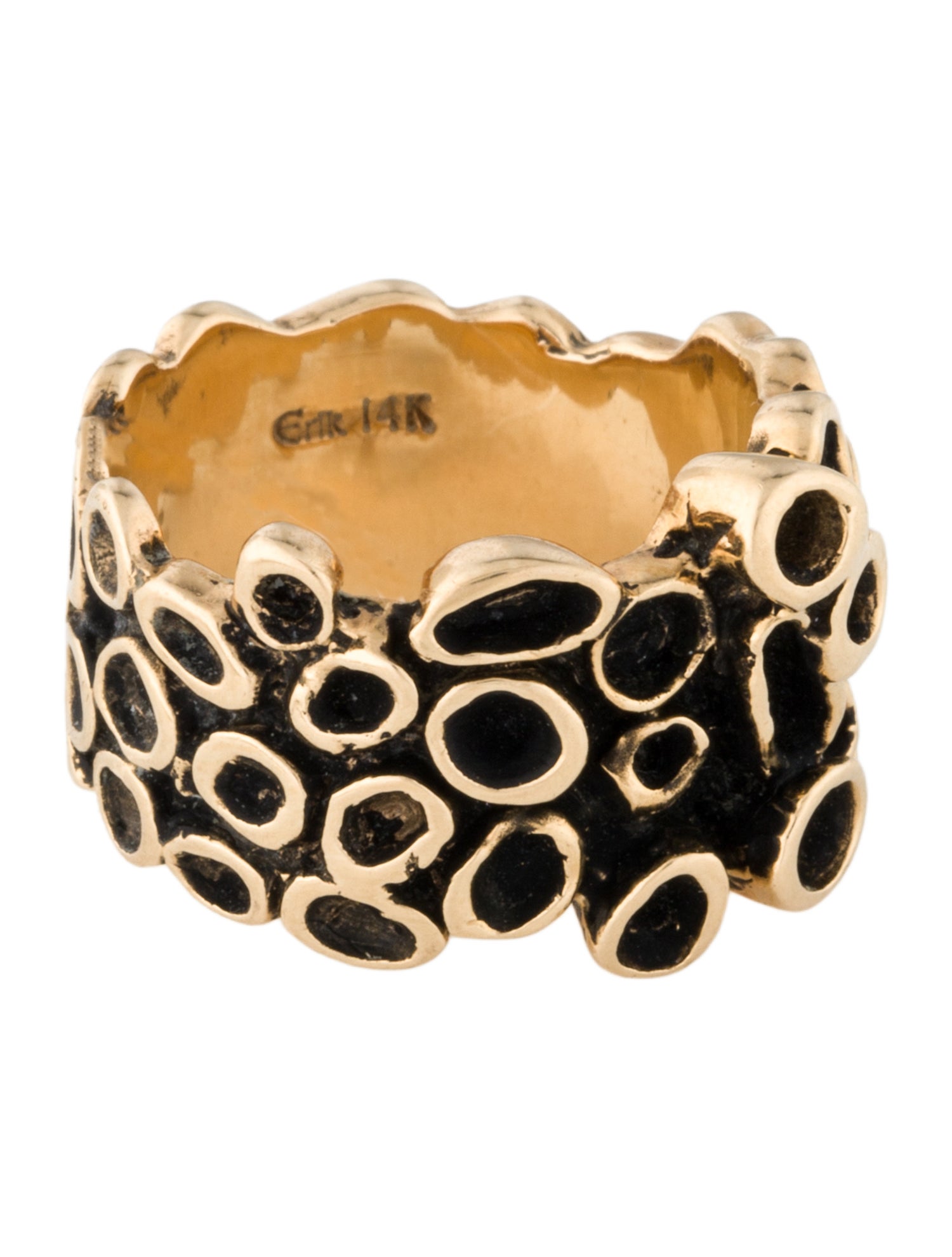 Ring 14K Organic Band Ring